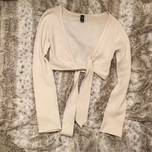 Windsor Cream short sweater.